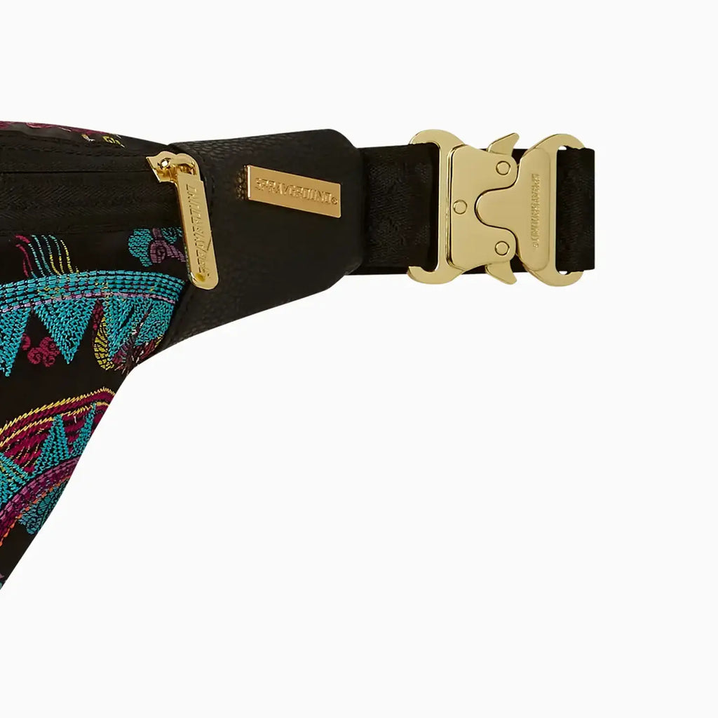Sac bandoulière astucieux Dragons brodés