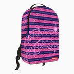 Quitter le sac à dos rayé rose
