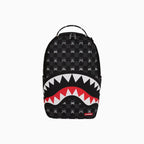 Sac à dos à carreaux gris avec personnage qui dépasse