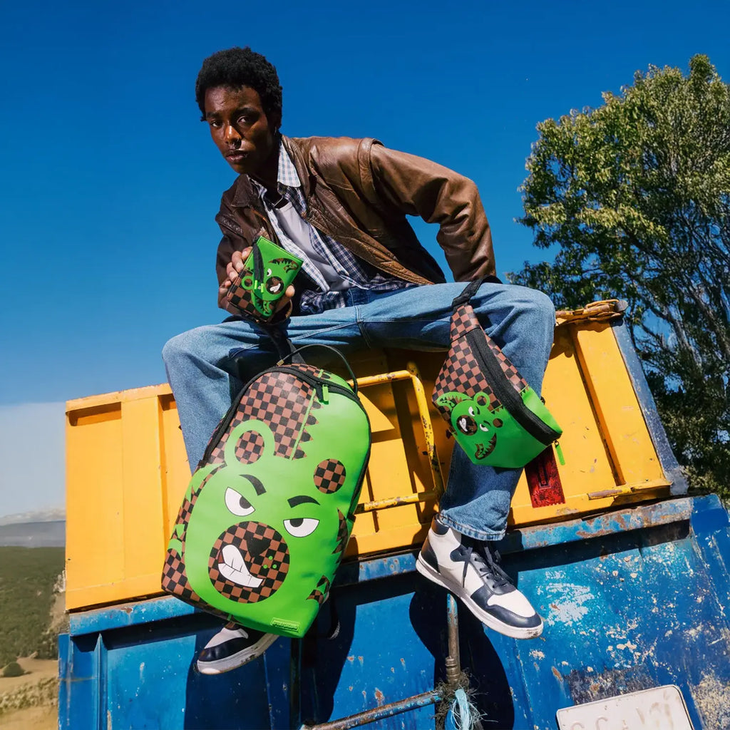 Sac bandoulière Savvy à l'effigie de l'ours vert
