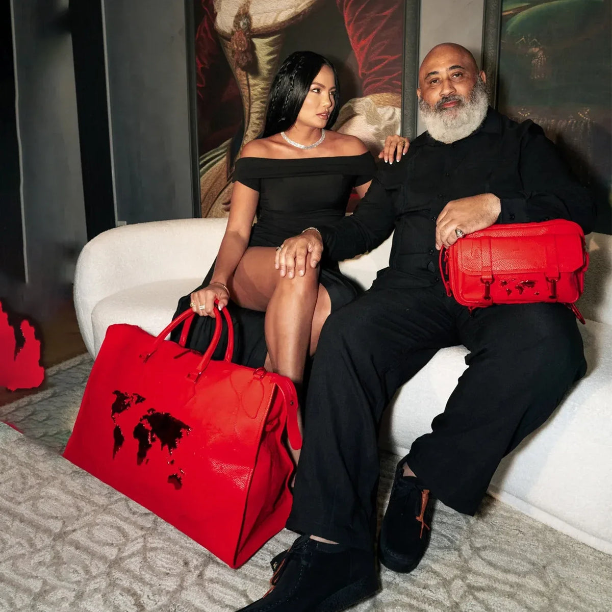 James Global rouge bandoulière
