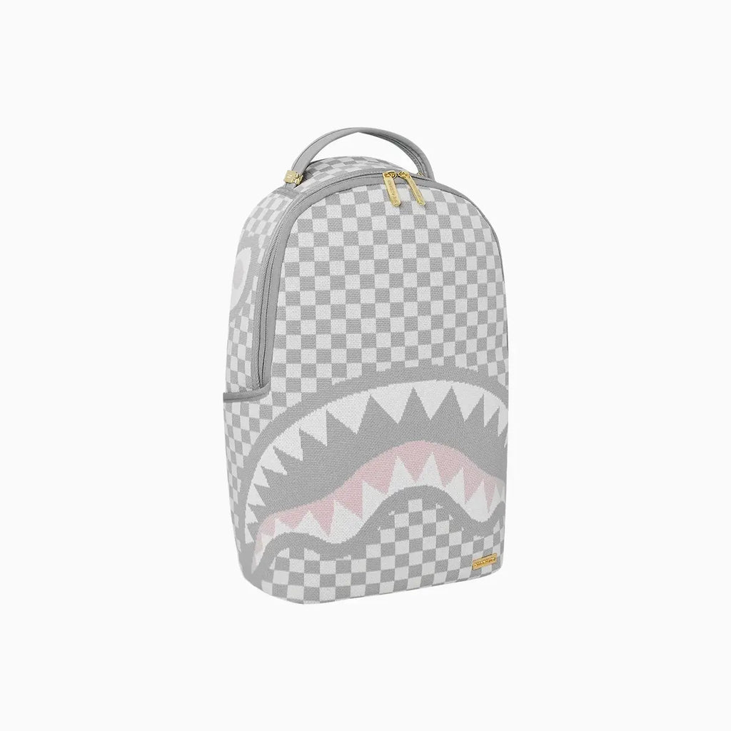 Sac à dos de luxe crème Knit Sharks In Paris