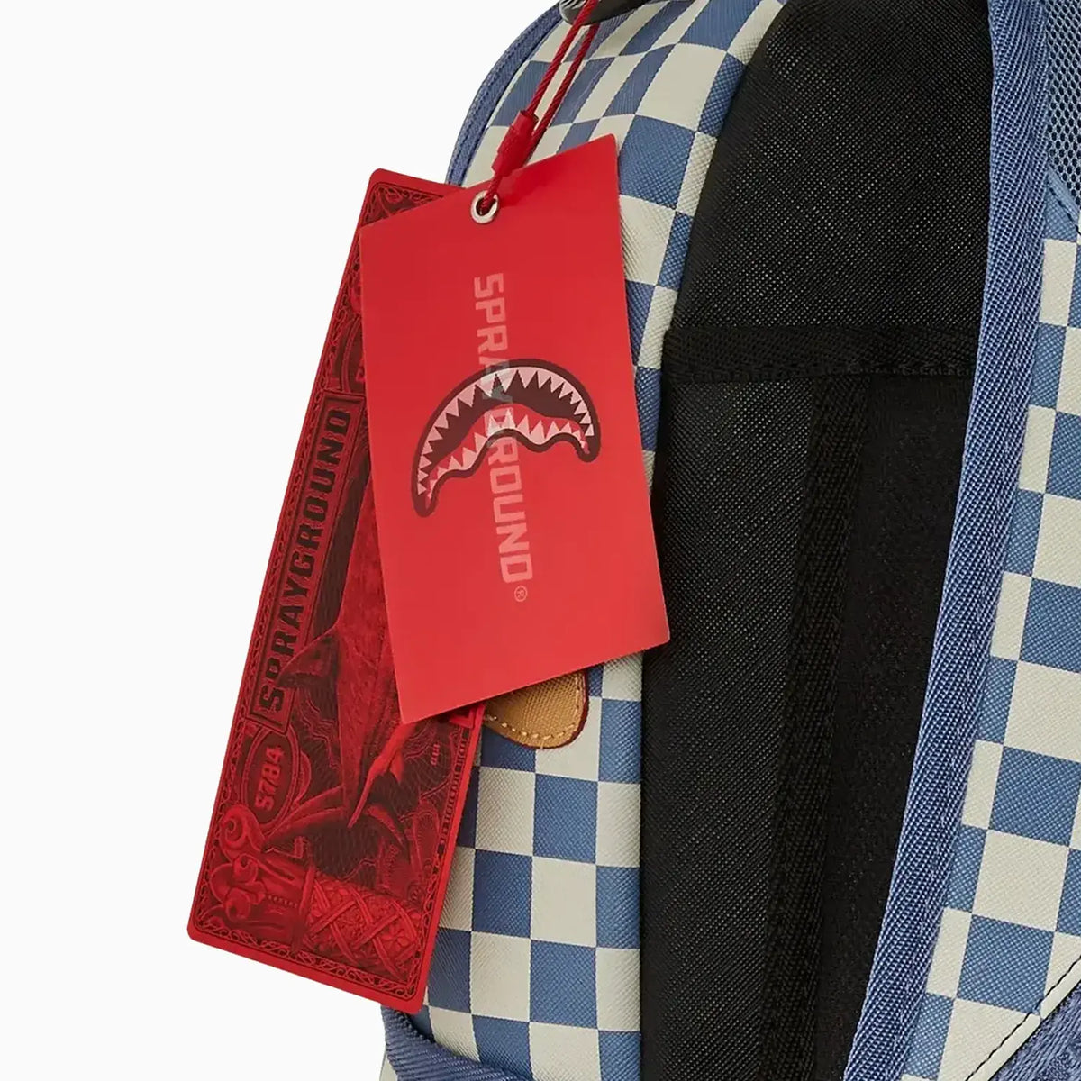 Sac à dos DLXSV à damiers et lettres