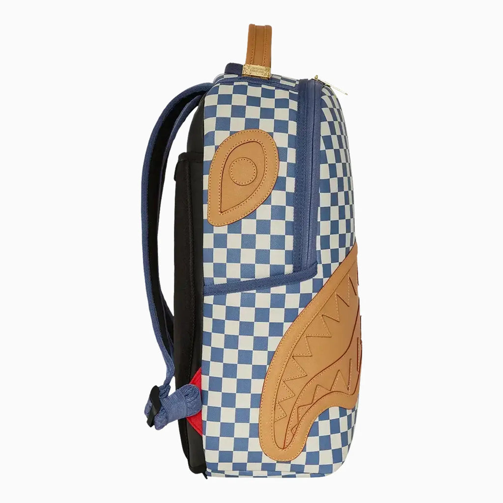 Sac à dos DLXSV à damiers et lettres