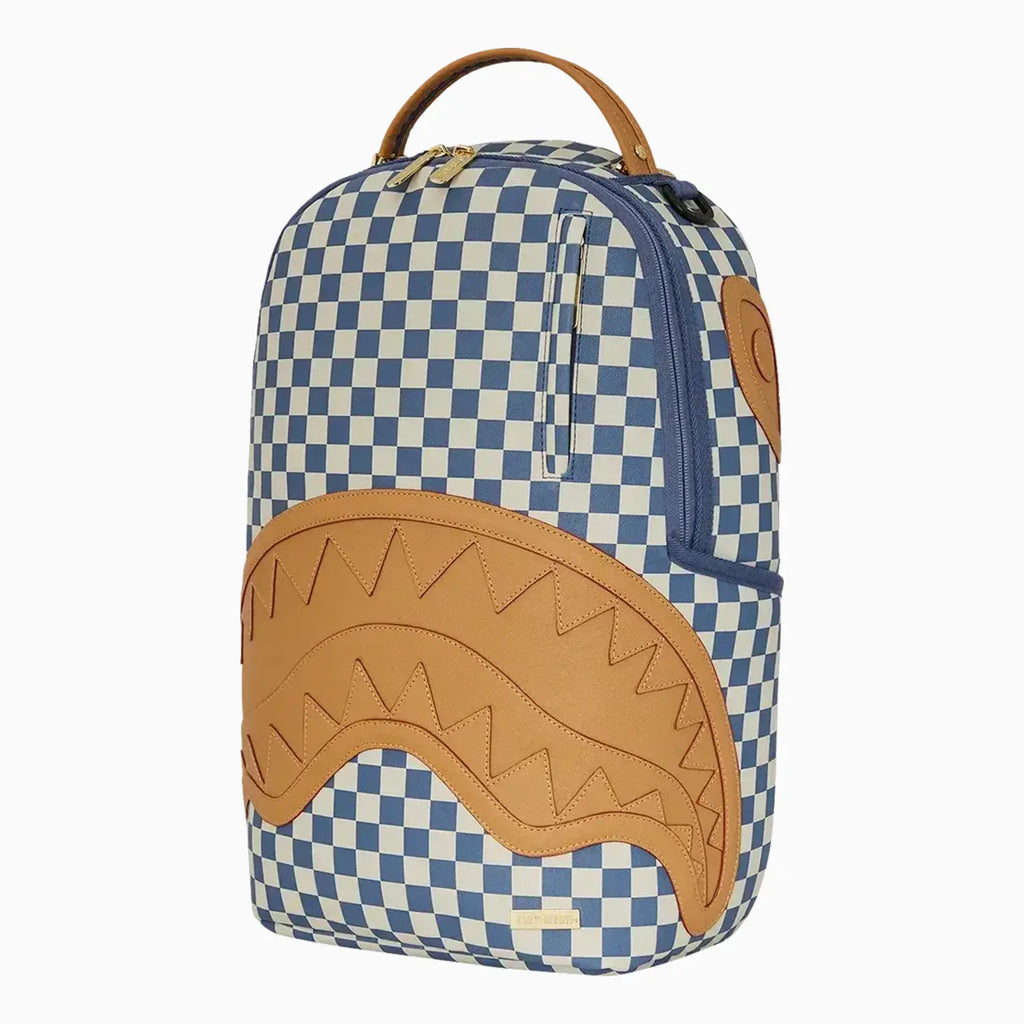 Sac à dos DLXSV à damiers et lettres