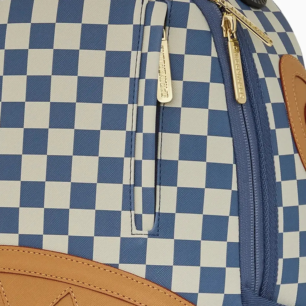 Sac à dos DLXSV à damiers et lettres