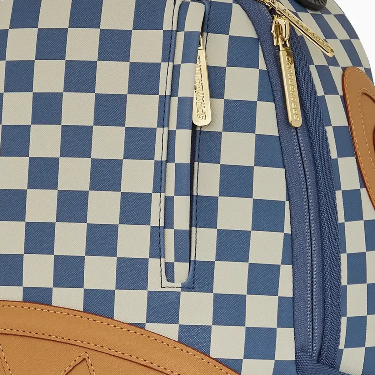 Sac à dos DLXSV à damiers et lettres