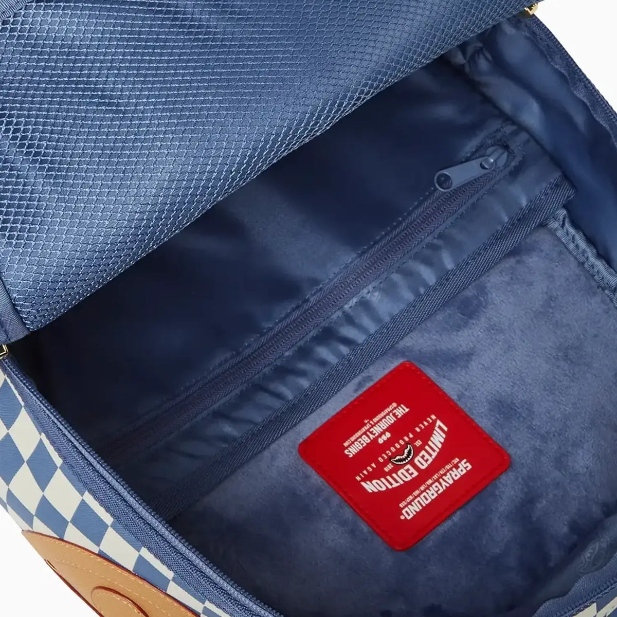 Sac à dos DLXSV à damiers et lettres