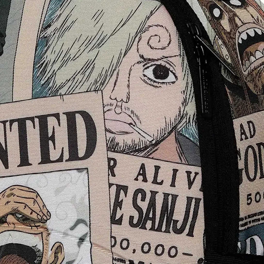 Mochila de carteles de "Se Busca" de tiburón de One Piece