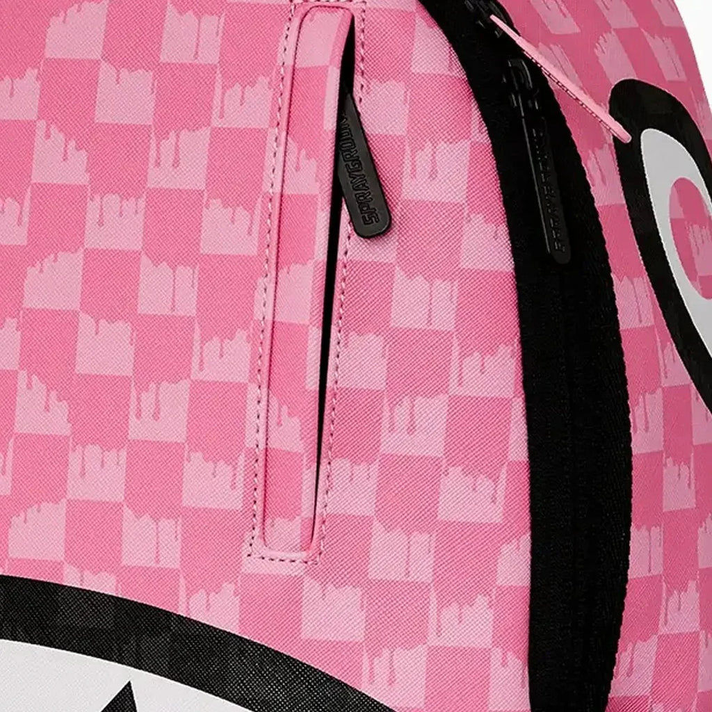 Mochila Dlxsv Cuadros Goteo Rosa y Negro
