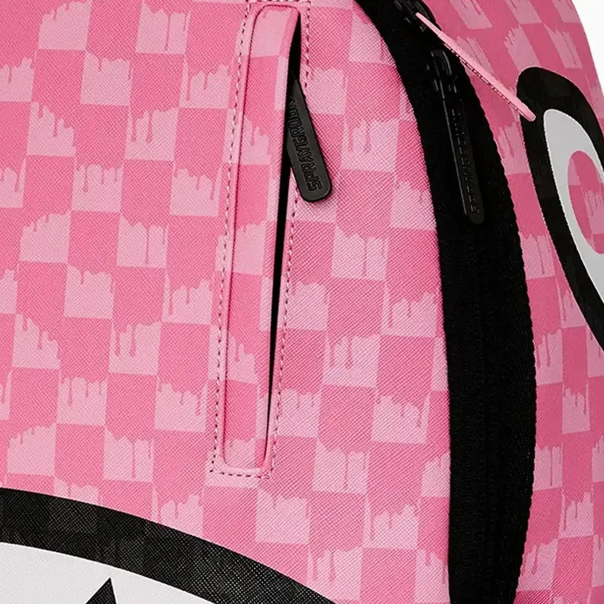 Mochila Dlxsv Cuadros Goteo Rosa y Negro