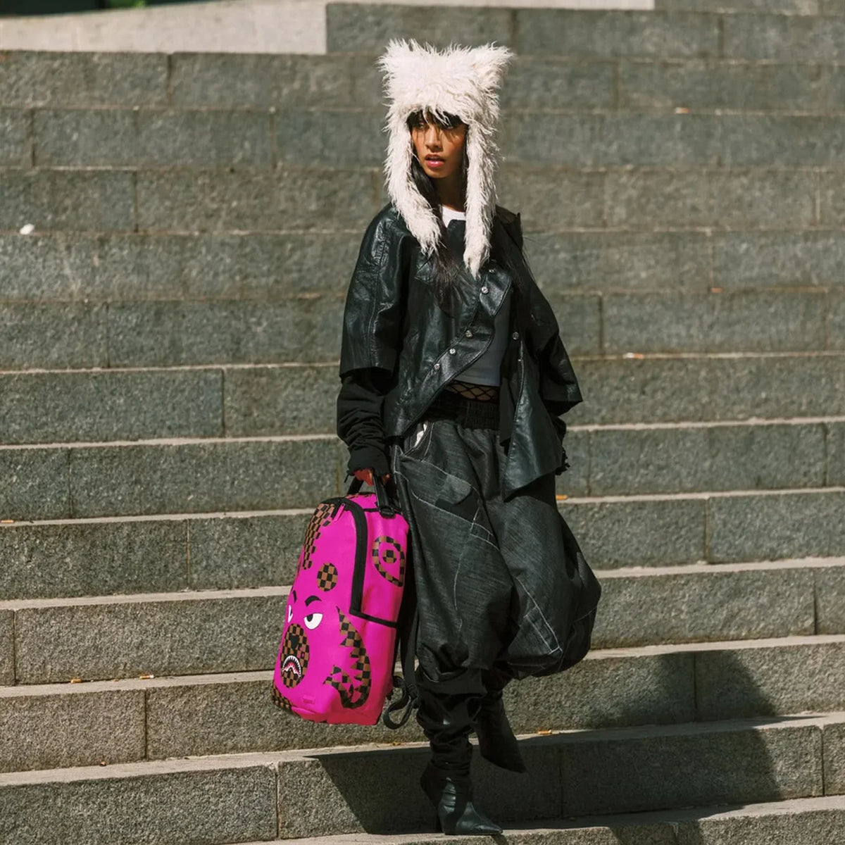 Pink Money Bear Dlxsv Backpack