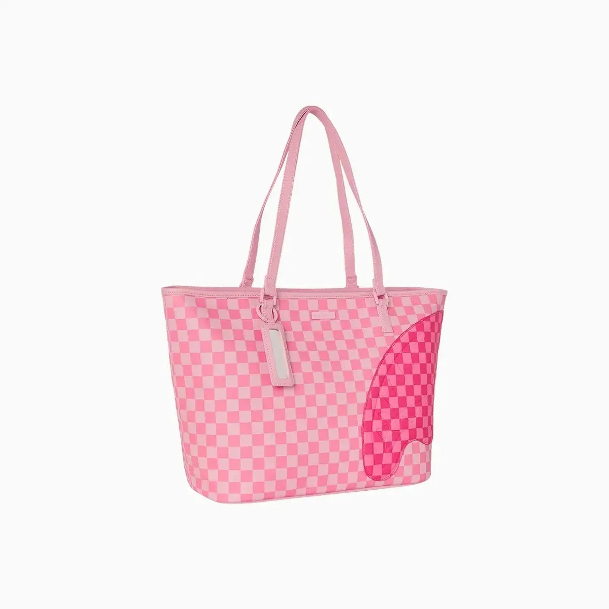 Pink Sharks In Paris Patch Tote Bag