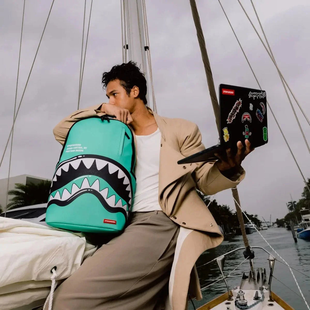 Sac à Dos Requin Central Requin Bulle Turquoise