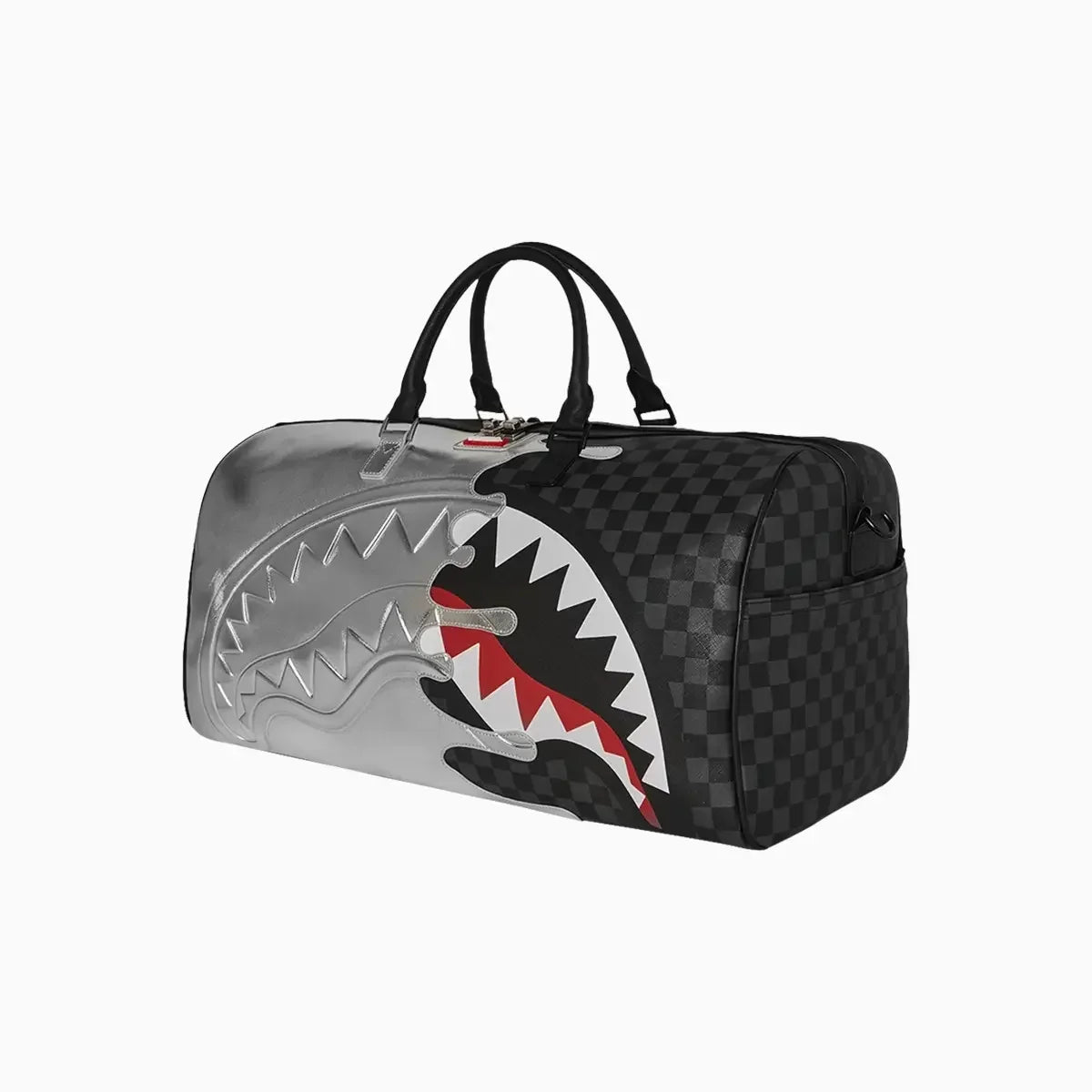 Silver Side Drip Duffle