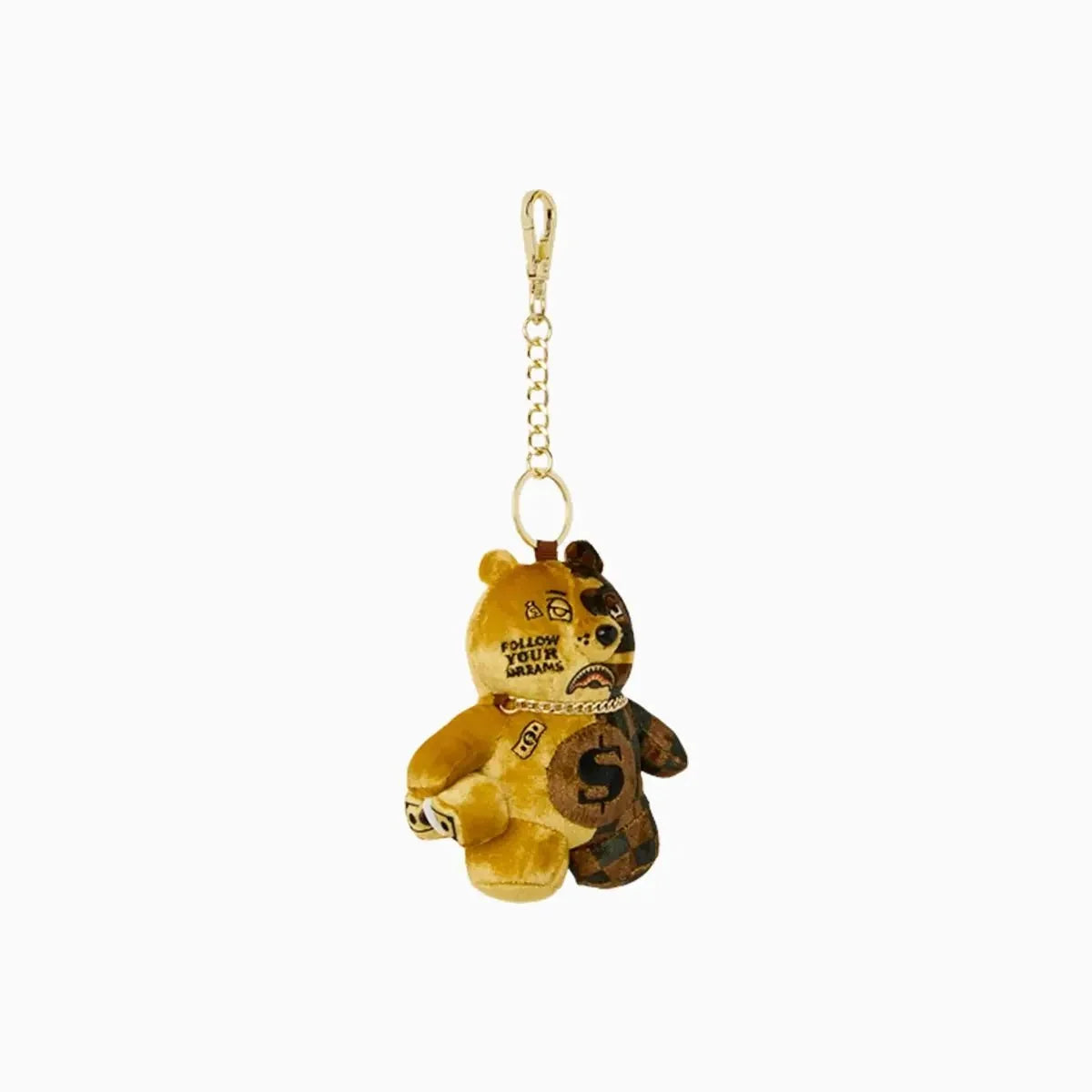 Sip Gold Drip Bear Keychain