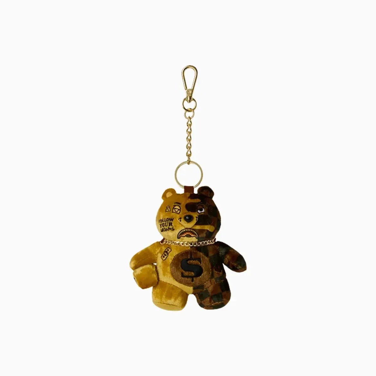 Sip Gold Drip Bear Keychain