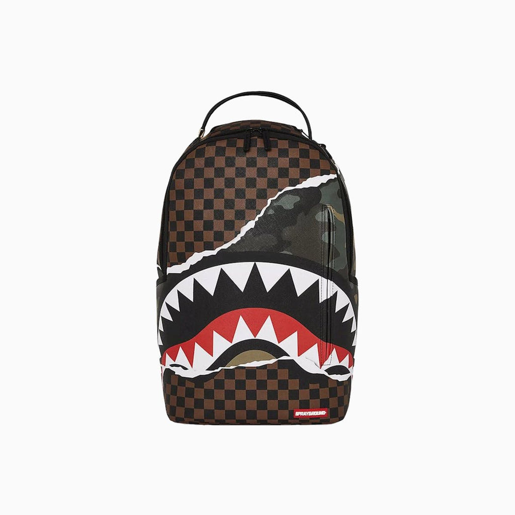 Sac à dos camouflage déchiré