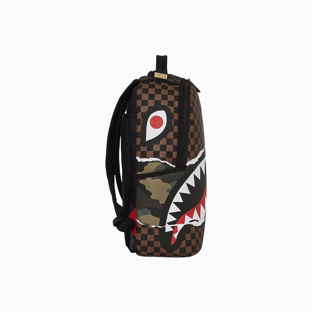 Sac à dos camouflage déchiré