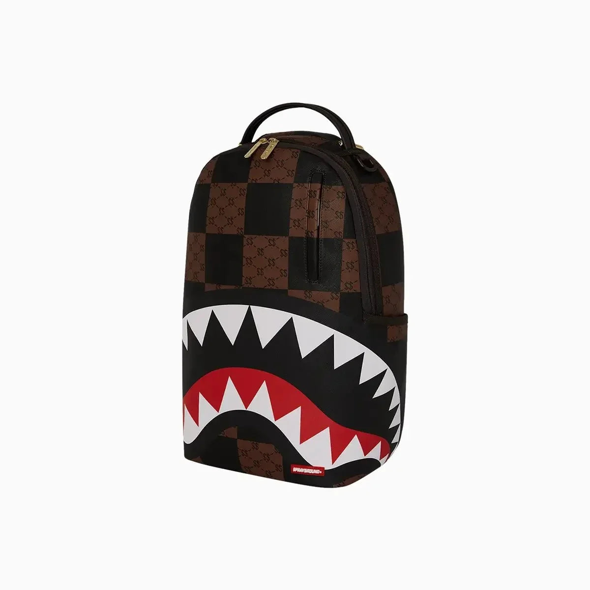 Ce grand sac à dos requin à carreaux