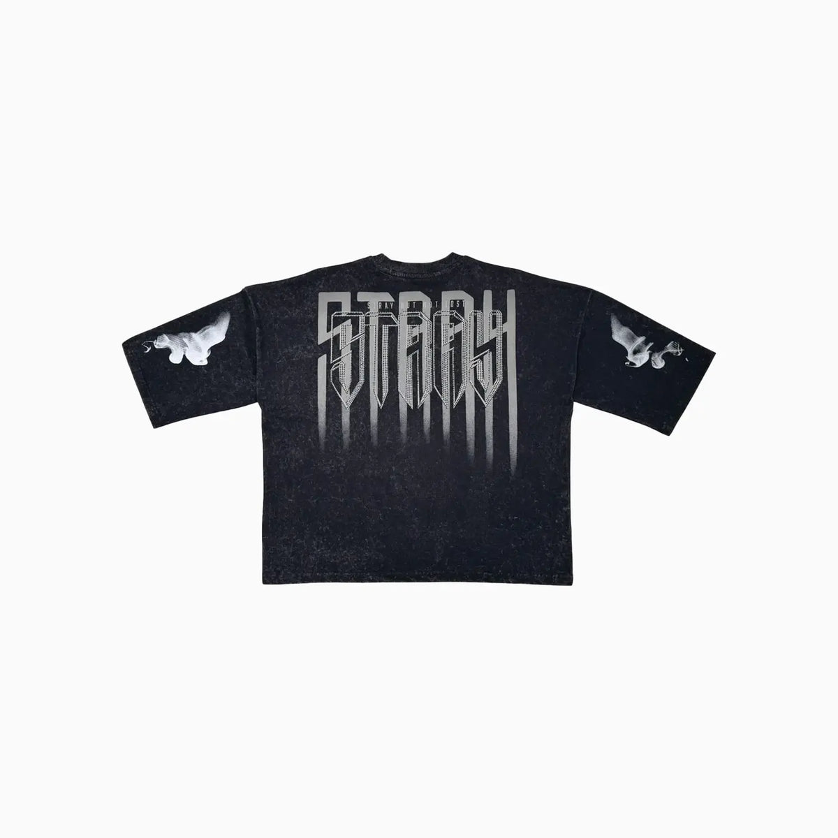 Men's Monarch Digital Skull Oversized Graphic T-Shirt