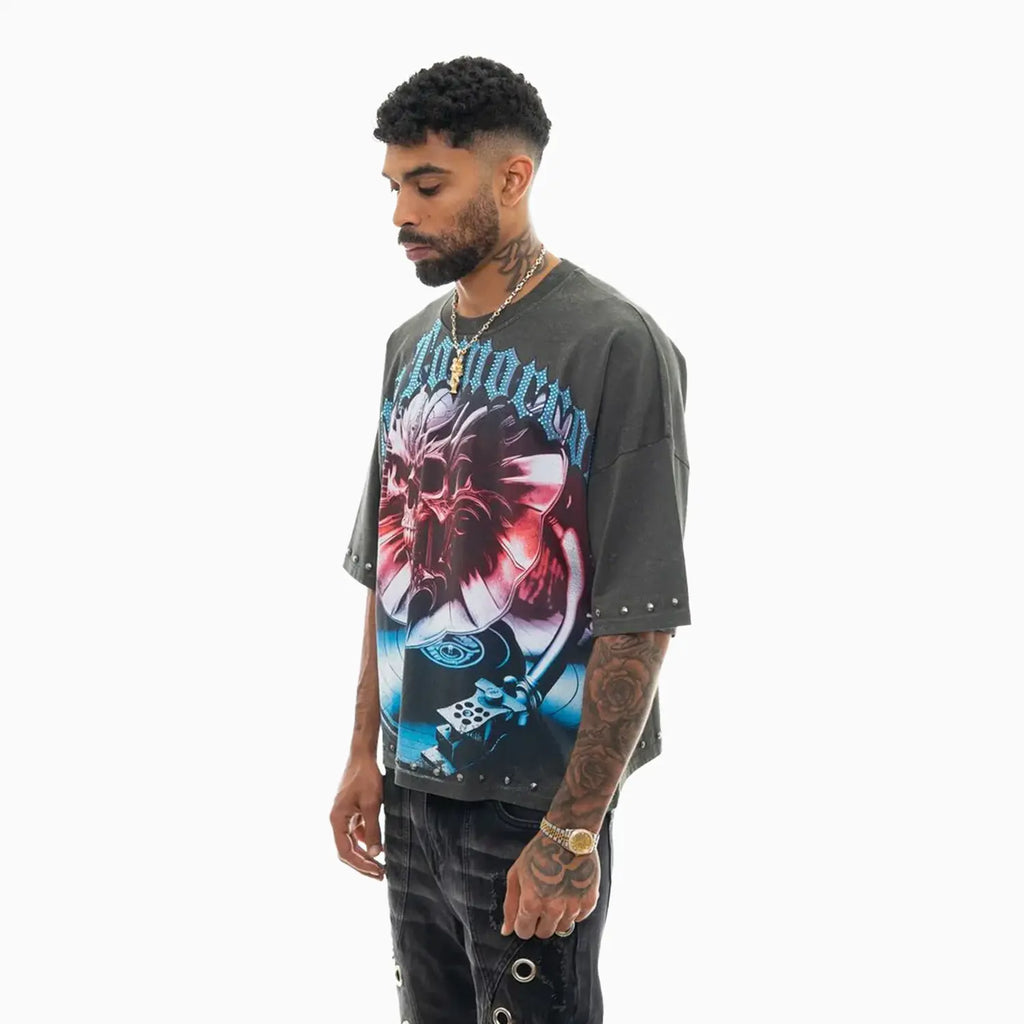 Camiseta de hombre "El futuro es tuyo" de corte ancho y corto