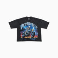 Camiseta de hombre "A través de las adversidades hasta las estrellas" con hombros caídos