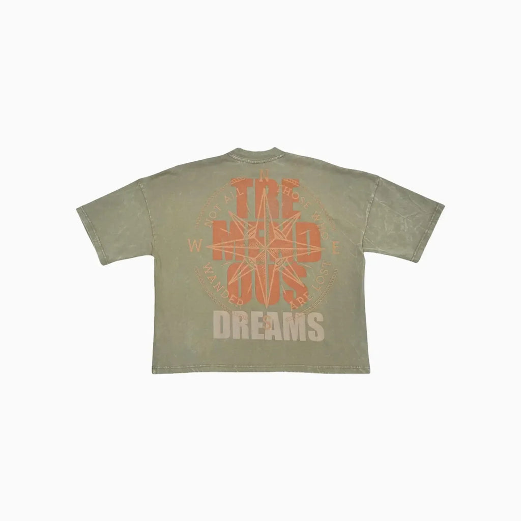 Men's Wide Crop Fit Drop Shoulders T-Shirt
