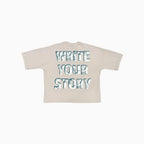 Camiseta corta ancha de hombre "Escribe tu historia"