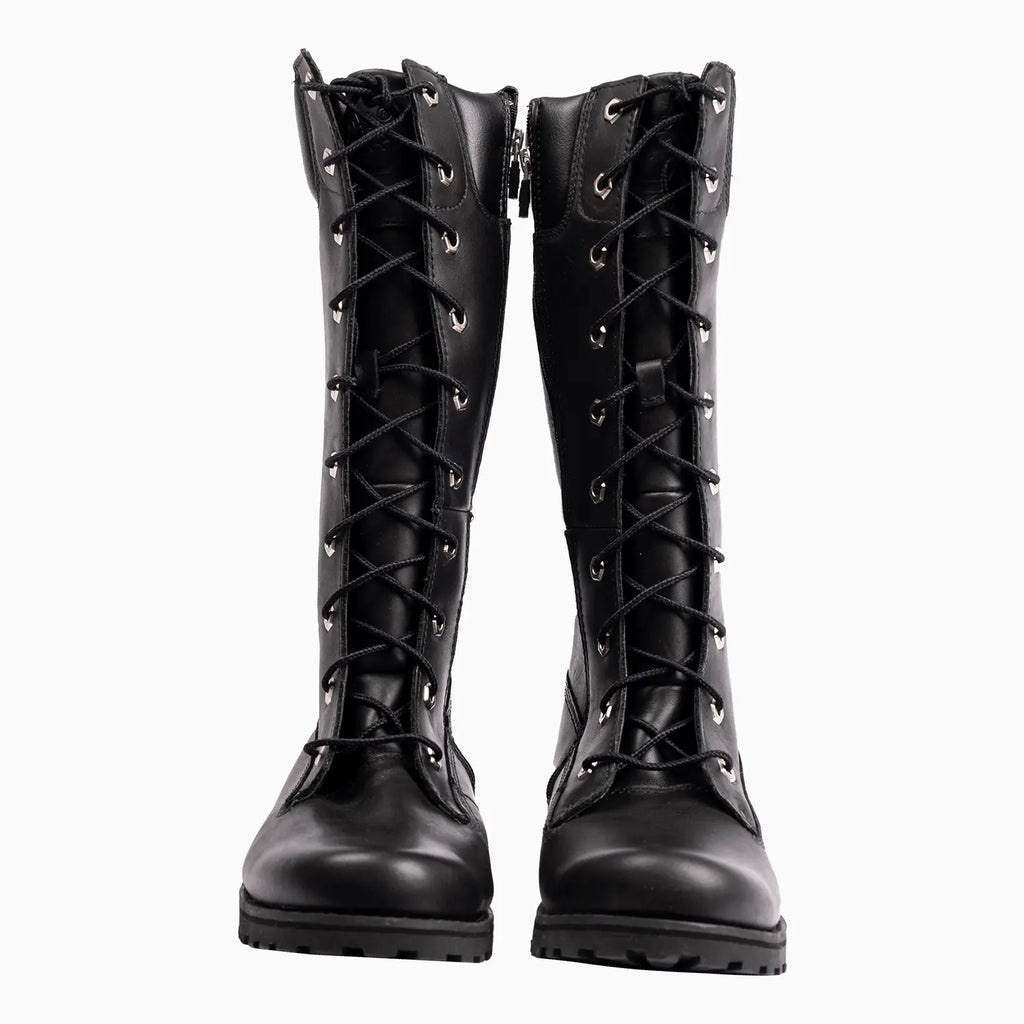 Botas altas clásicas de asfalto para niños con cremallera lateral para primaria