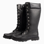 Botas altas clásicas de asfalto para niños con cremallera lateral para primaria