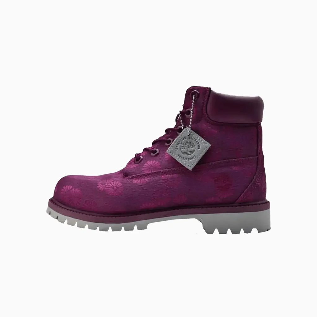Bota de 6 pulgadas impermeable premium floral para preescolares
