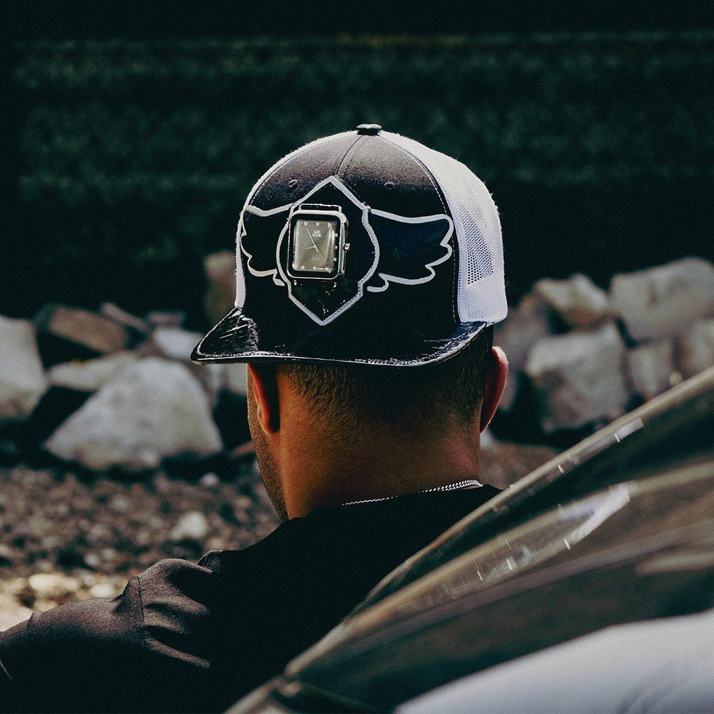 Casquette de routier en laine Buck 50 Breyer avec visière en cuir