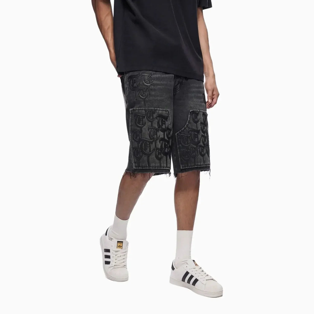 Men's Trnchs Script Denim Shorts