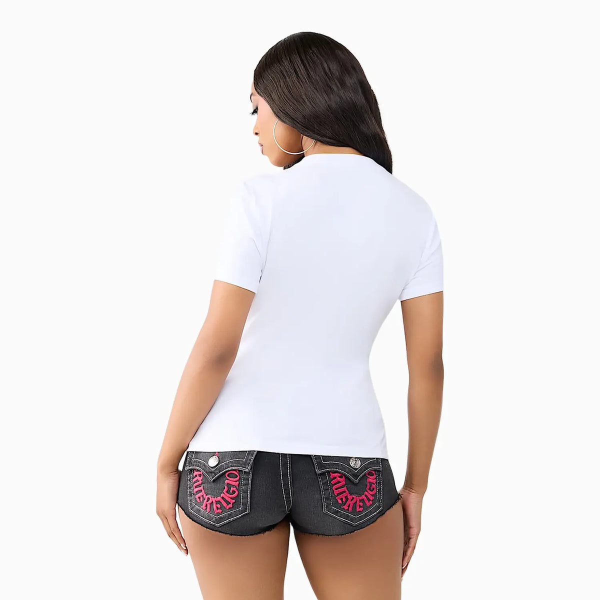 Women's Crystal Horseshoe Crew Neck T-Shirt