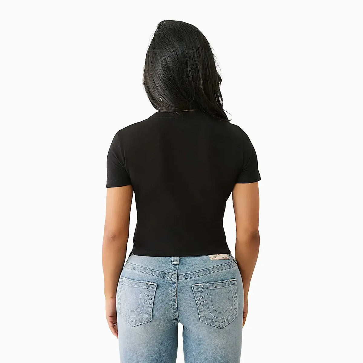 Women's Crystal Leopard Baby T-Shirt