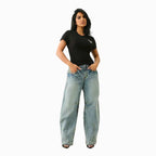 Women's Embroidered 'I LOVE TRUE RELIGION' T-Shirt