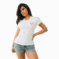 Women's I Love True Religion Embroidered Short Sleeve T-Shirt