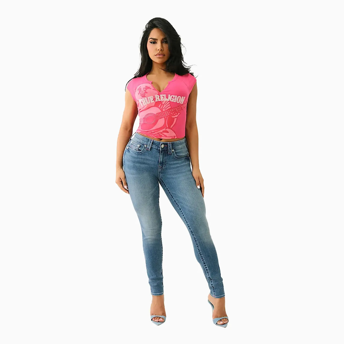 Women's Jennie ¡®I Love True Religion¡¯ Curvy Skinny Jean Pant
