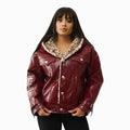 Women's Oversize Patent Leather Jacket