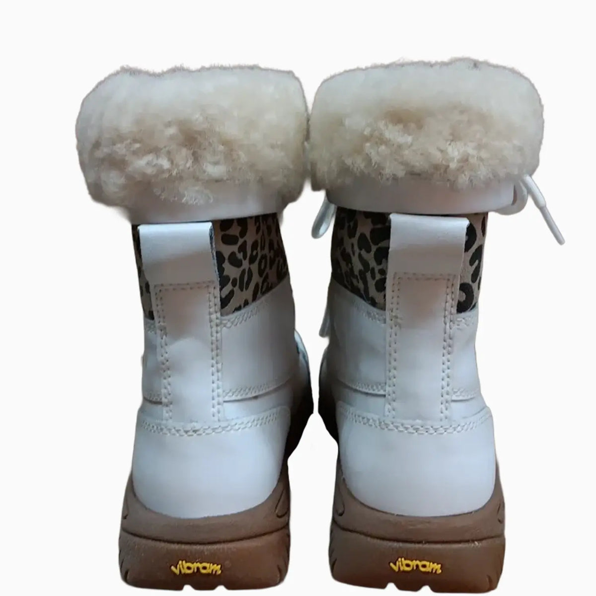 Kid's Leopard Print Lace-Up Winter Boot Pre School