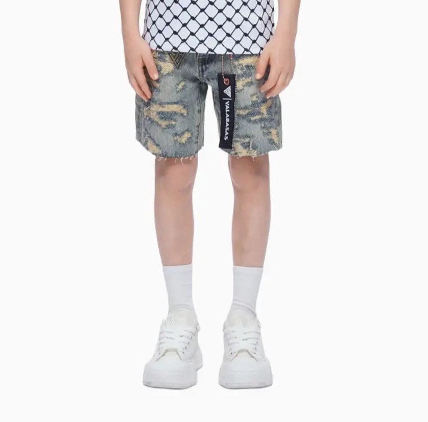 Kid's Incise Denim Shorts