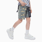 Kid's Incise Denim Shorts