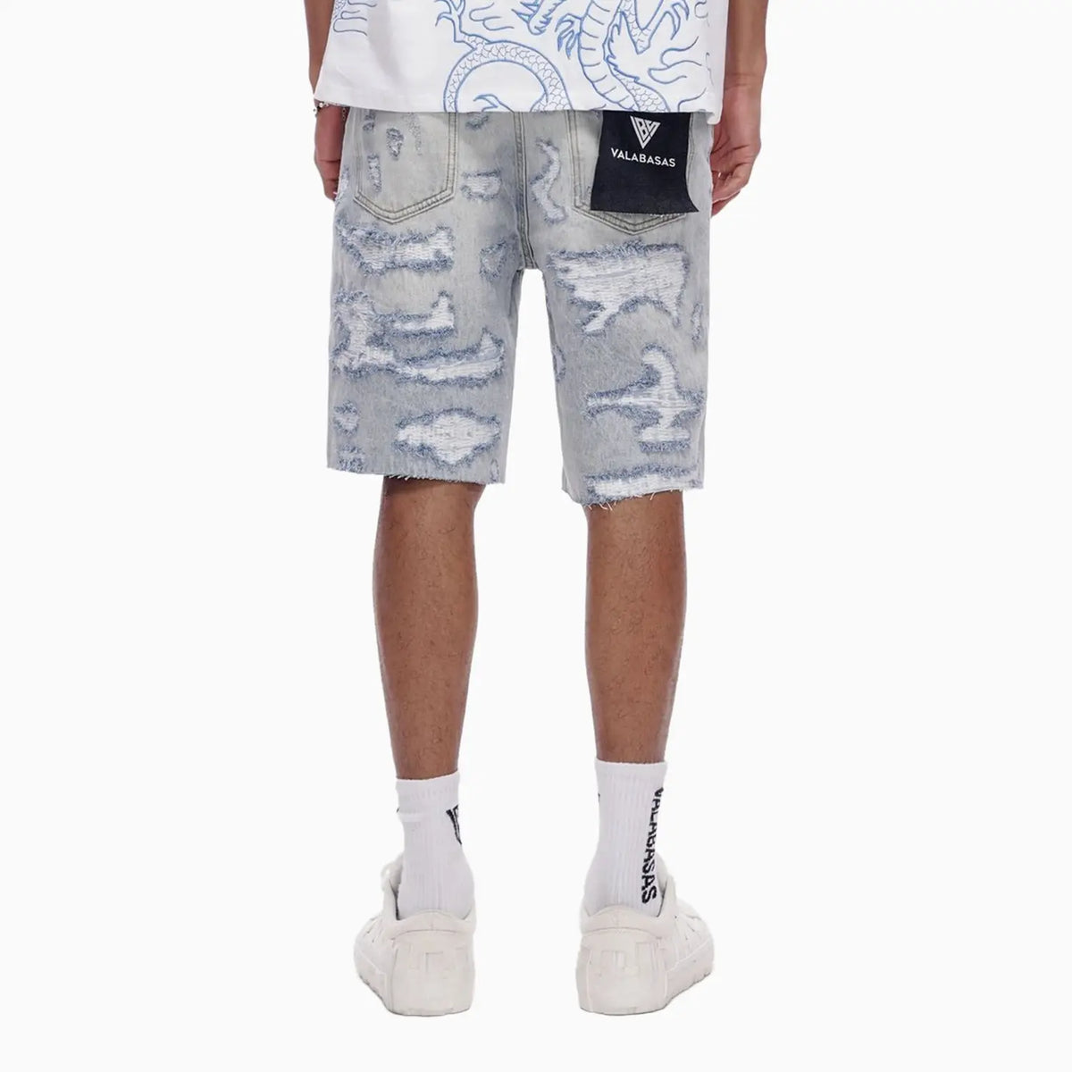 Men's Incise Denim Shorts