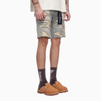 Men's Incise Denim Shorts