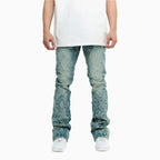 Pantalon skinny empilé pour hommes
