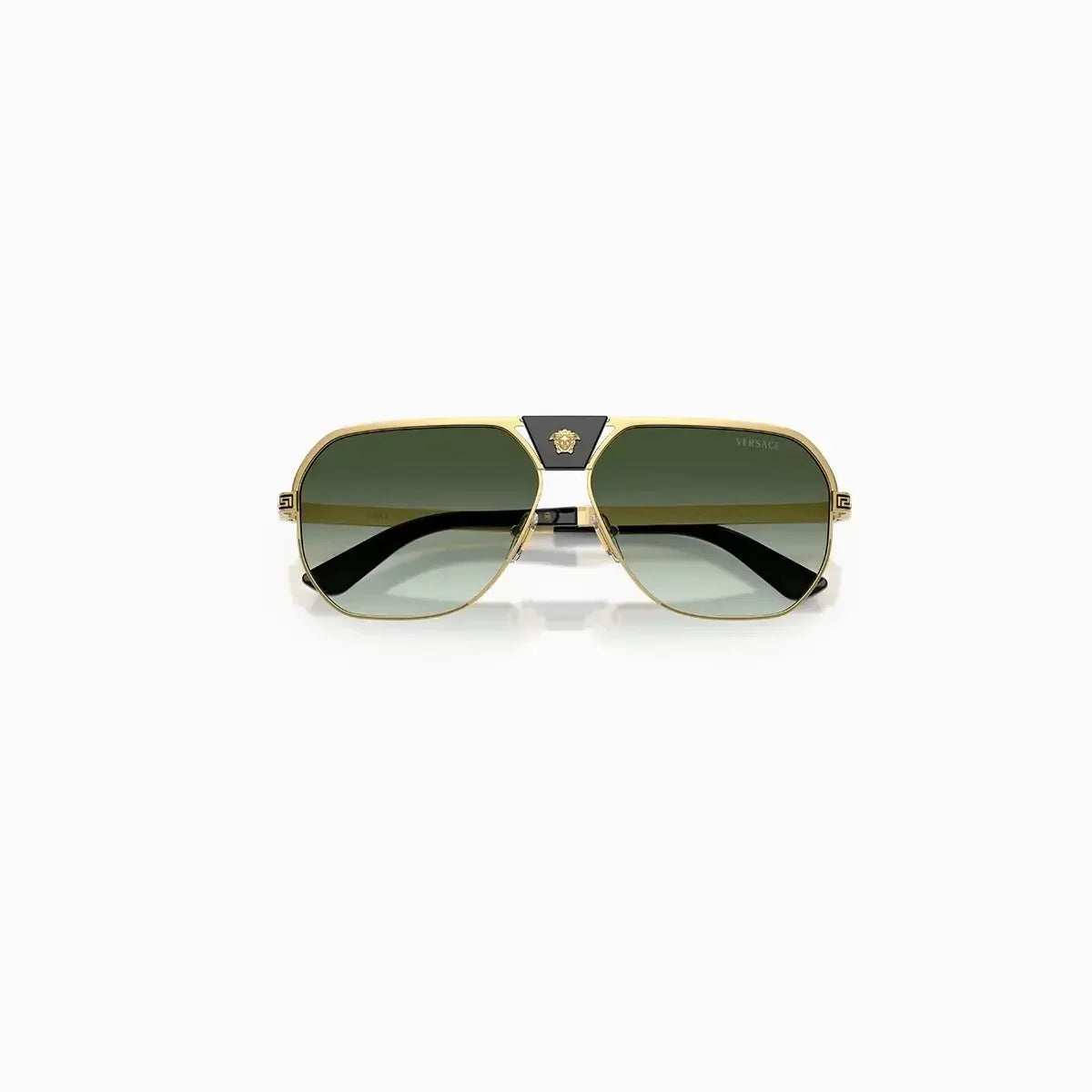 Versace Gold Green Gradient Sunglasses