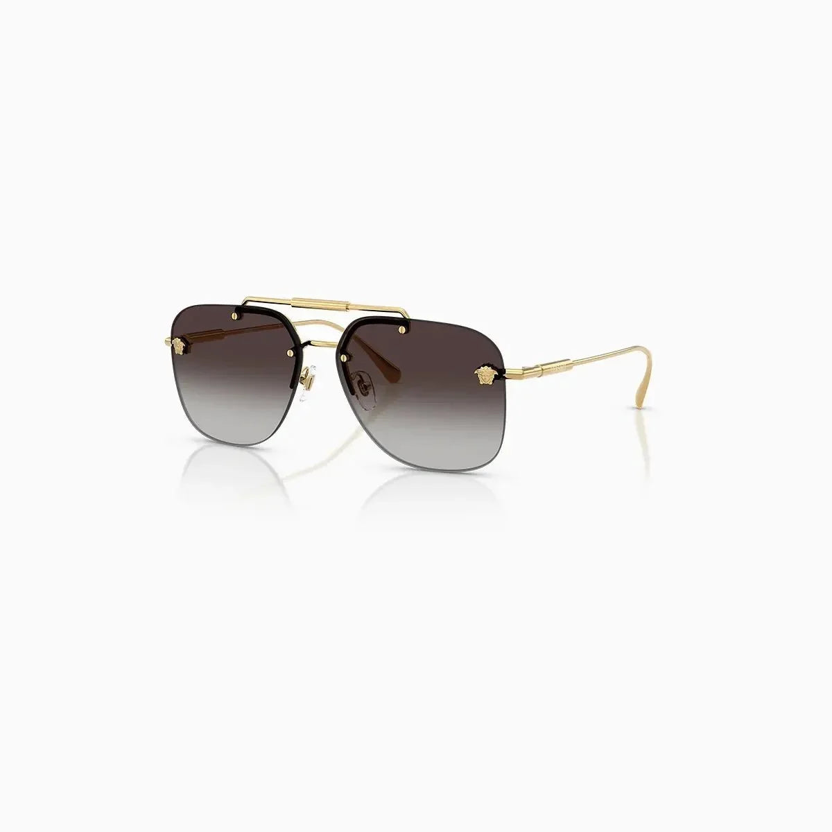 Versace Gold Grey Gradient Sunglasses