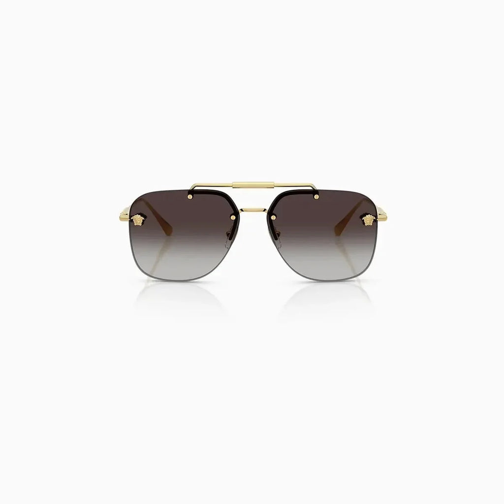 Versace Gold Grey Gradient Sunglasses