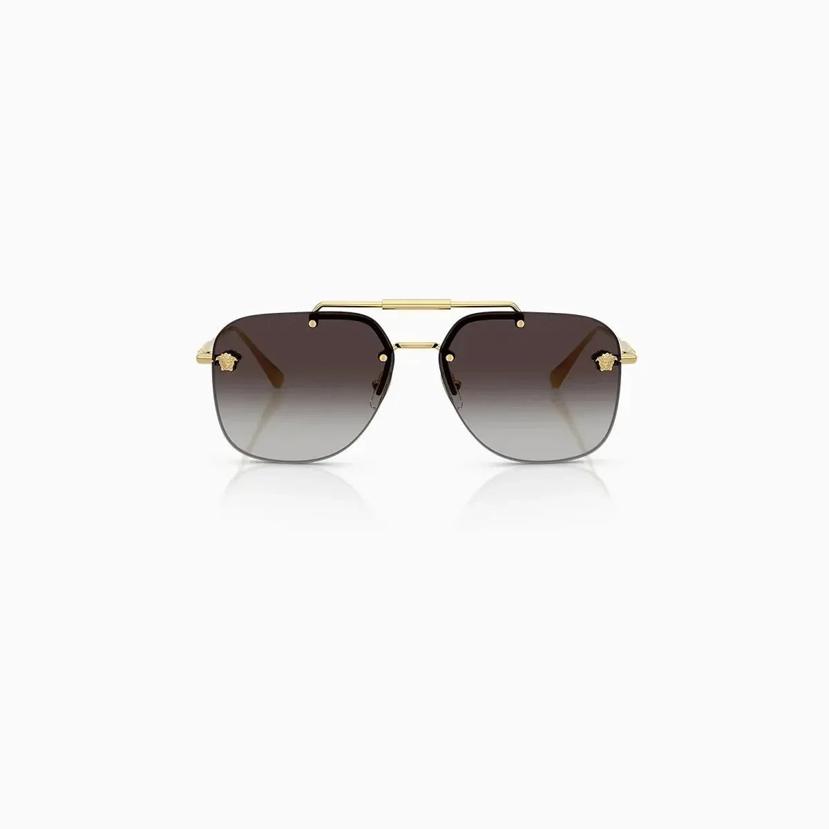 Versace Gold Grey Gradient Sunglasses